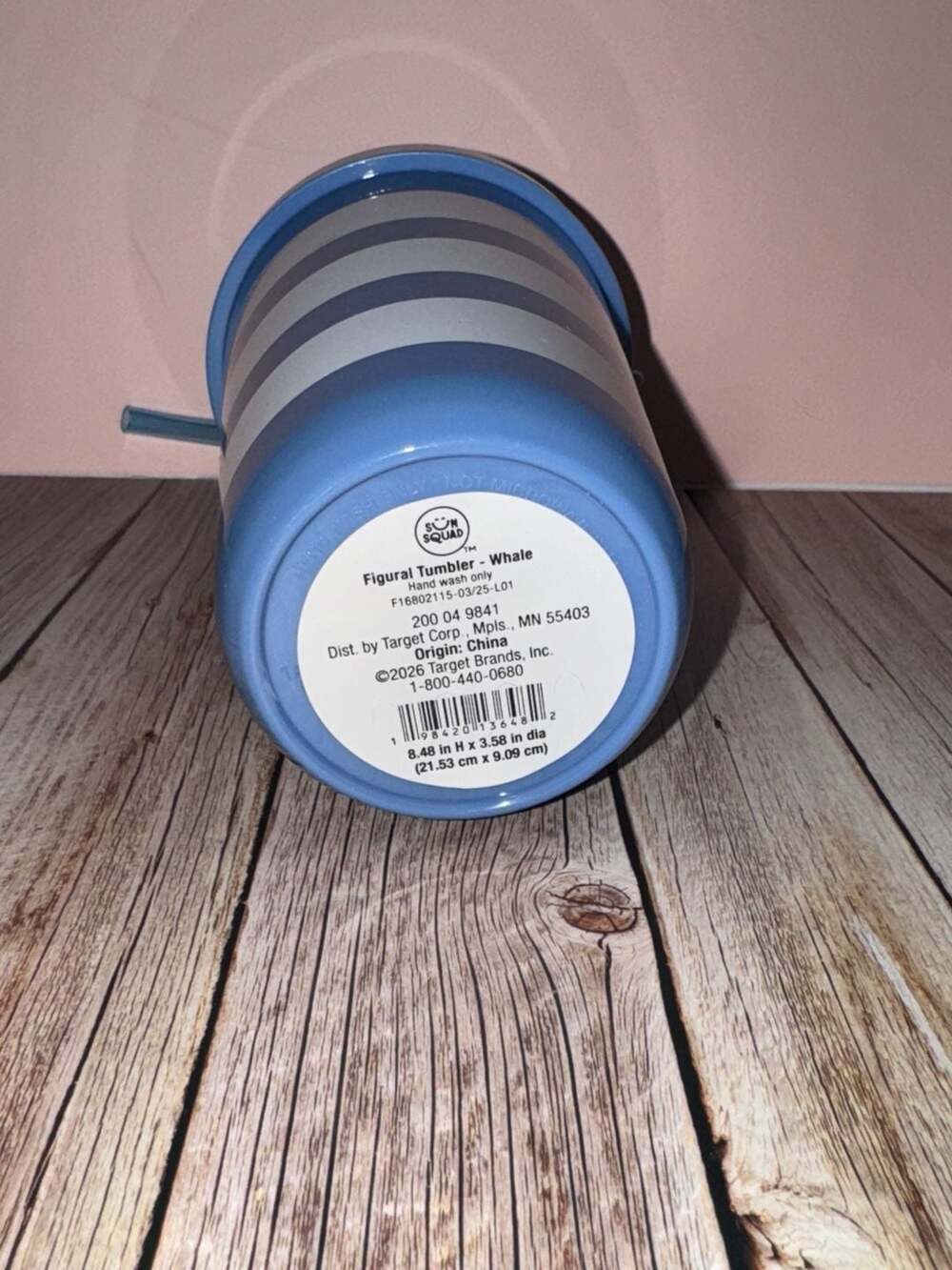 Sun Squad 17 fl oz Tumbler with Figural Whale Lid Blue - Picture 2 of 2